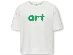 Kids ONLY boxy t-shirt cloud dancer/art